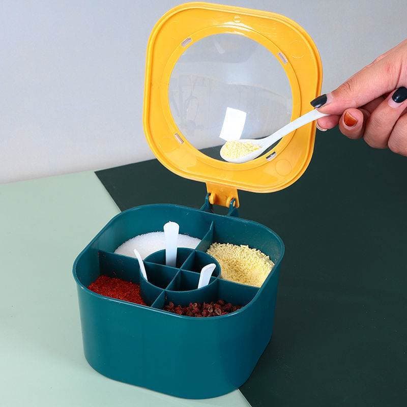 Caixa de tempero cozinha do agregado familiar High-End novo estilo combinação conjunto tempero Jar sal MSG pimenta tempe