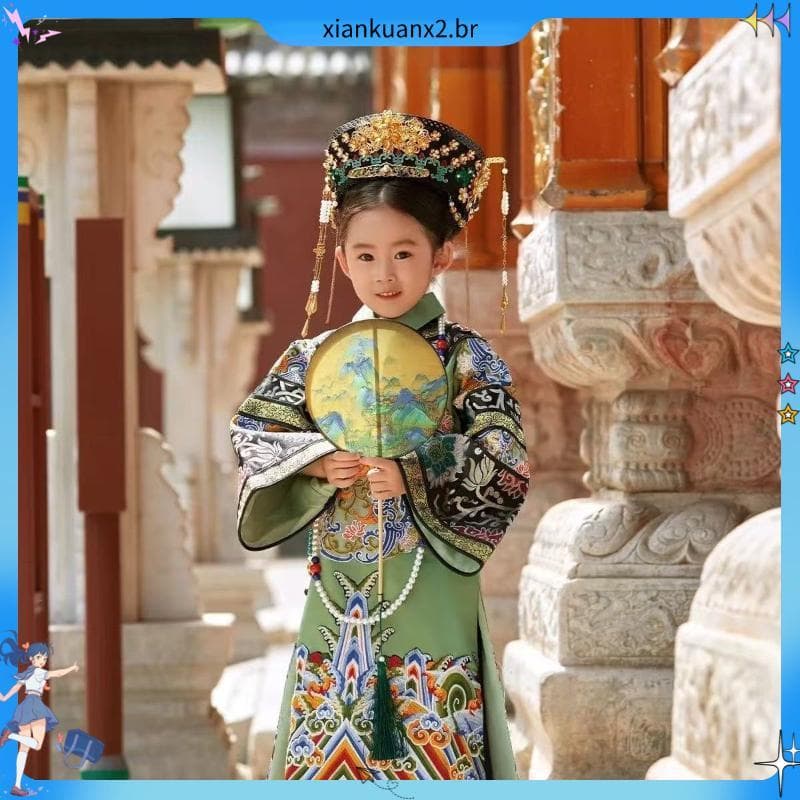 Família completa traje meninas crianças Hanfu 2025 outono novo estilo meninas palácio grade roupas viagem tiro dinastia