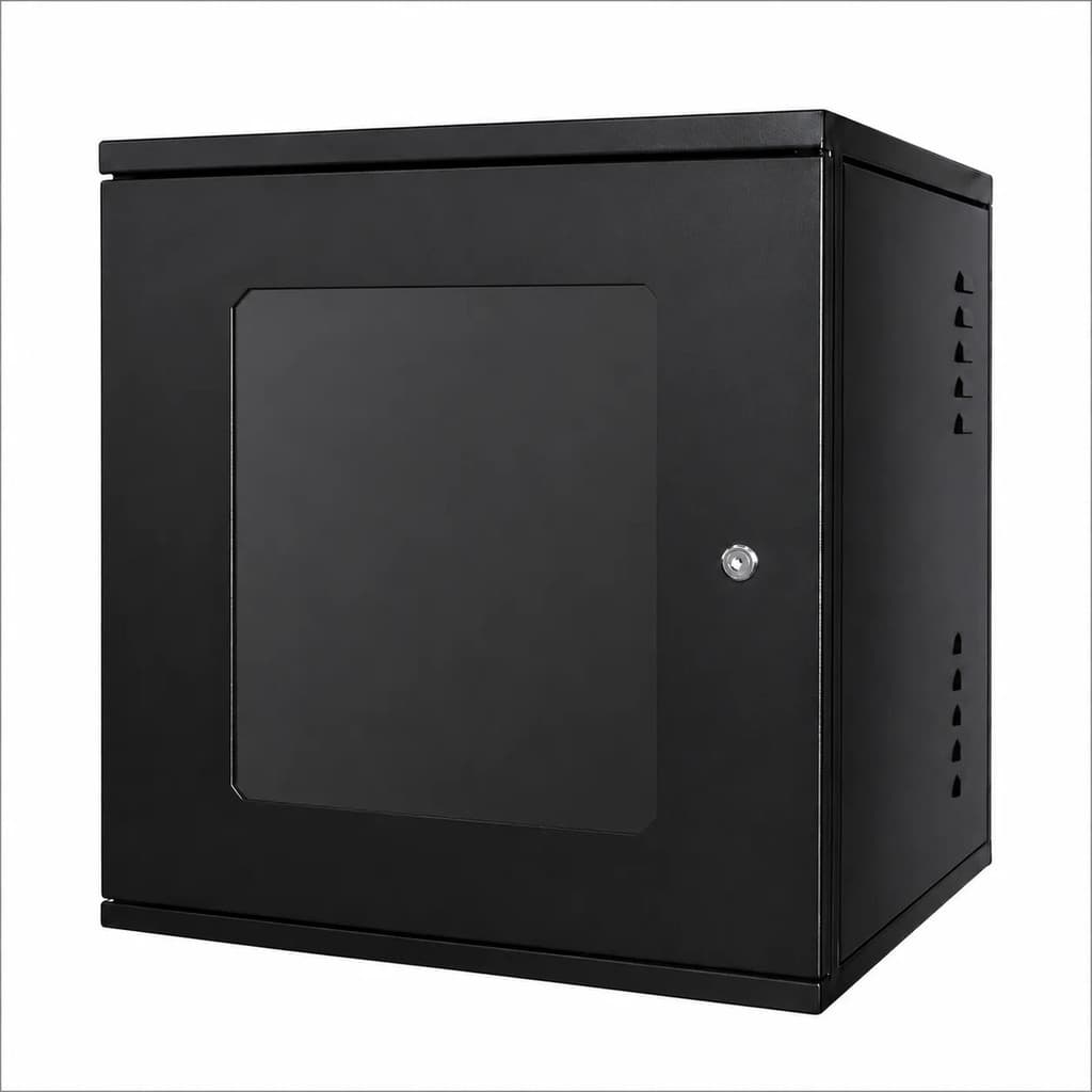 Mini Rack / Parede 19'' 10u X 470mm Desmontável Cor Preto Preto