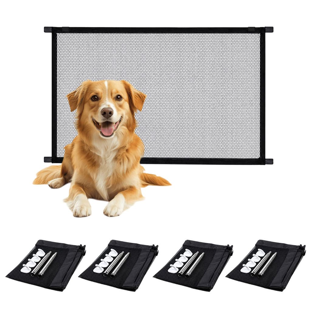 Tela Grade de Proteçao Kit 4 Uni Pets Crianças Cachorro Gato Bebe Segurança Escada Porta Corredor Quintal