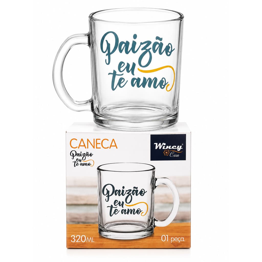 Caneca Personalizada Paizão Eu Te Amo 320ml Presente