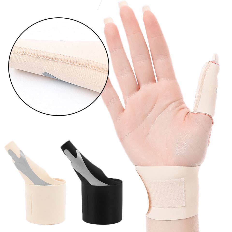 1 Peça Pulseira Ajustável Compressão Fixa Respirável Basquete Badminton Envoltório Protetor De Polegar