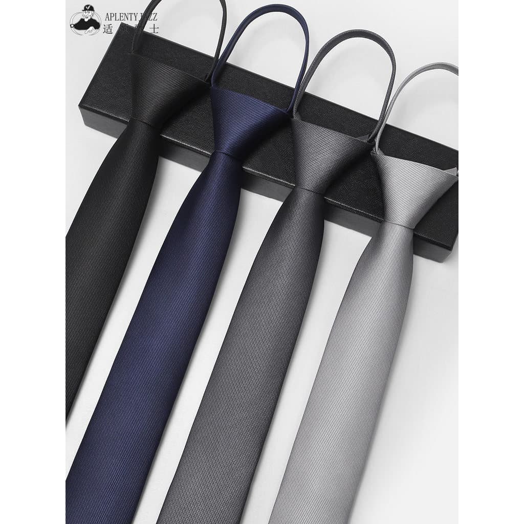 6CM masculino feminino amarração livre versão coreana terno Formal negócios azul estudante JK preto Casual cinza zíper g