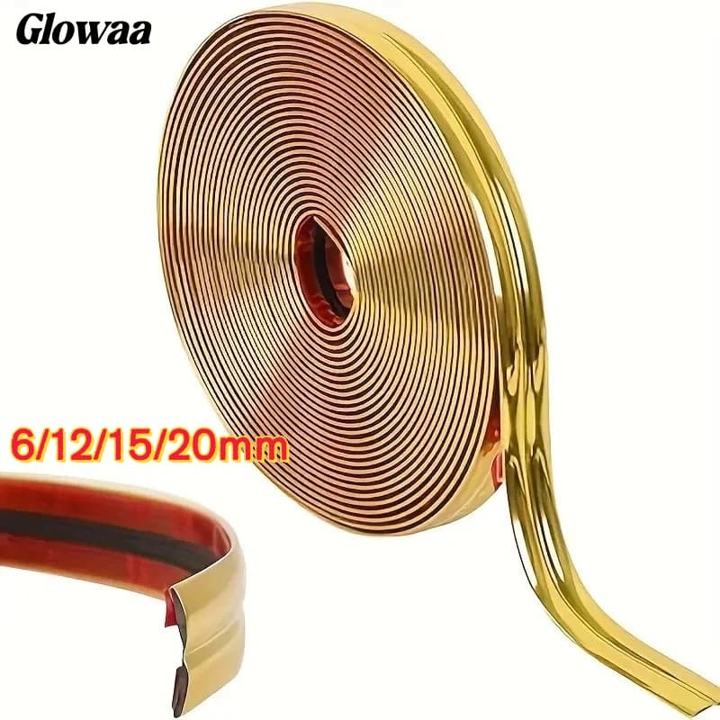 Fita metalizada para decoracao de Pvc 6mm/12mm/15mm/20mm Com Dupla face com 5 Metros