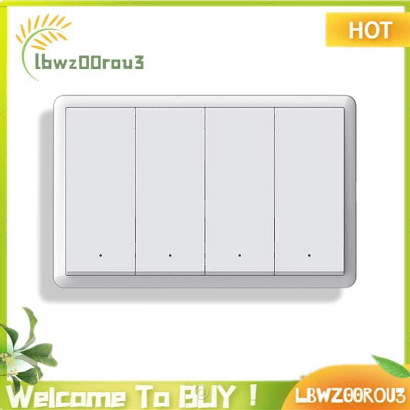 Tuya ZigBee Interruptor Inteligente Fio Neutro Opcional Botão De Parede Dos Eua De Luz AC100-240V Para