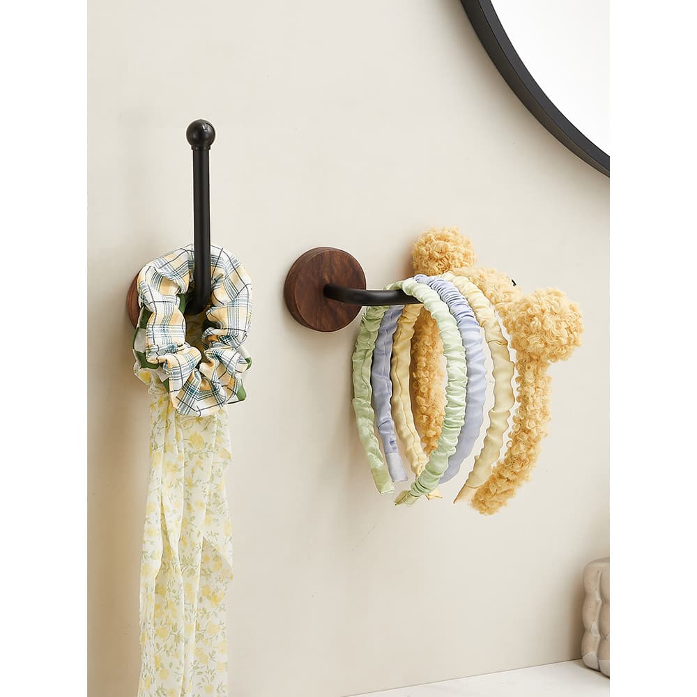 Estilo Medieval laço de cabelo bandana Rack de armazenamento acessórios de cabelo do banheiro grampo de cabelo faixa de