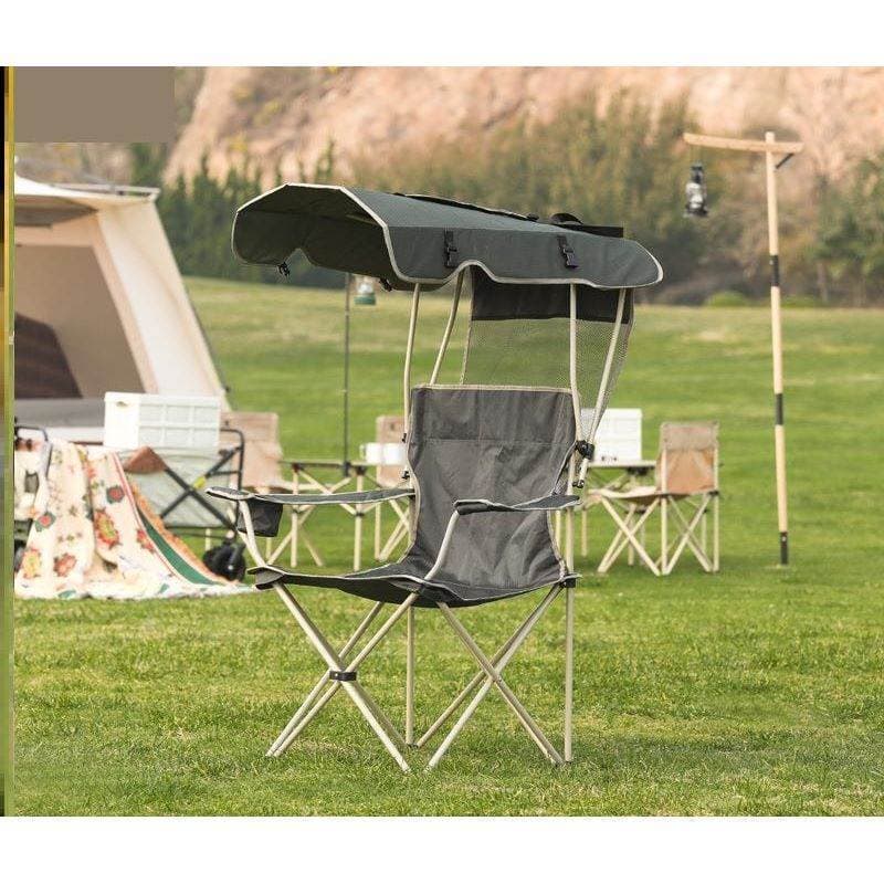 Cadeira de pesca de peixe cadeira de lazer praia esboço dedicado acampamento ao ar livre com guarda-chuva guarda-sol pro