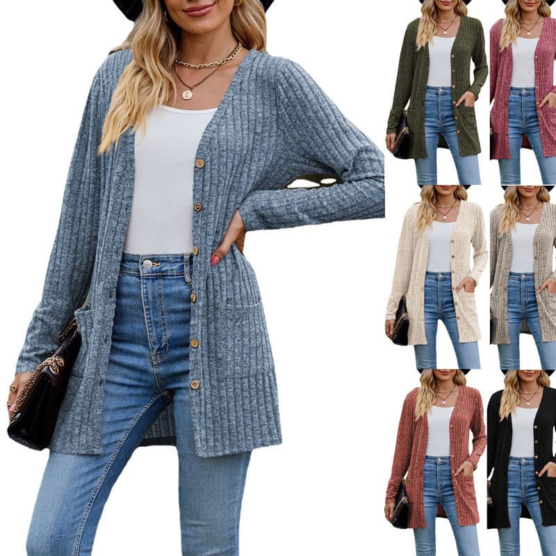 Cross-Border malhas de malha Cardigan feminino exterior oco outono casaco combinando camisola feminina topos feminino