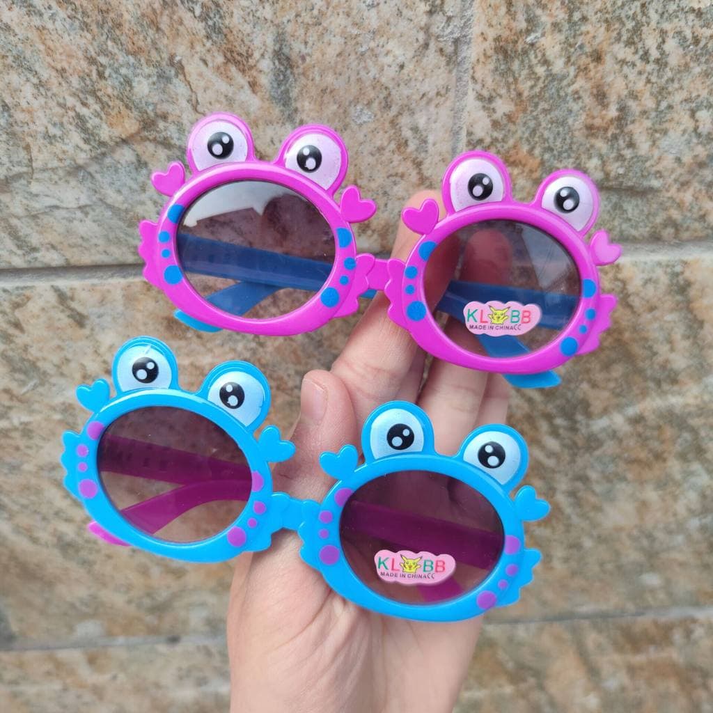 Crianças dos desenhos animados bonito pequeno caranguejo óculos de sol masculino feminino decoração do bebê Super bonito