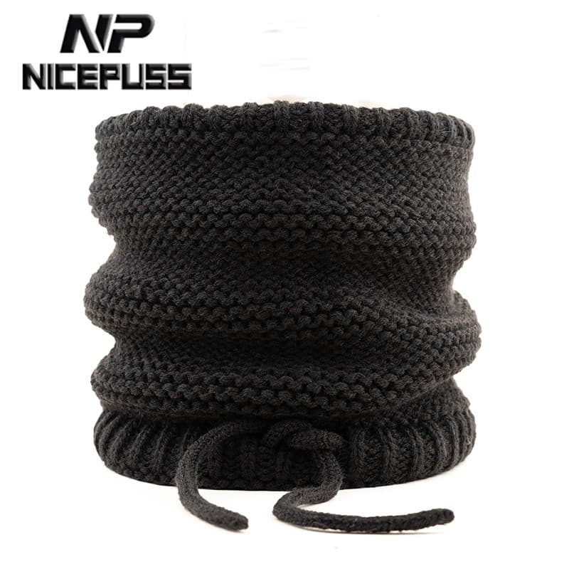 Forro de lã engrossado babador protetor de pescoço protetor de pescoço masculino inverno quente babador feminino outono