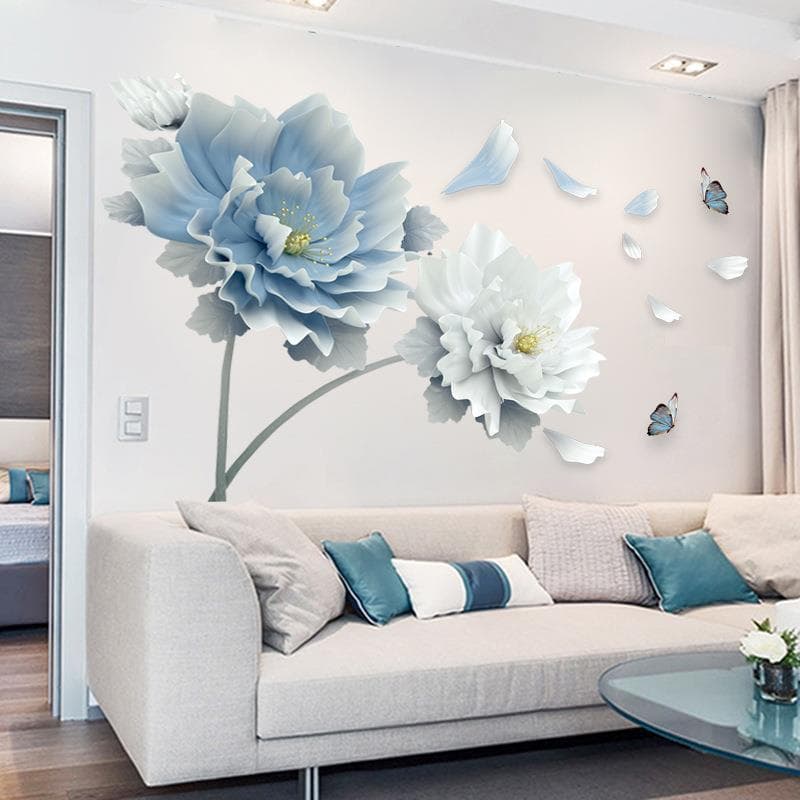 Papel de parede de lótus dourado 3D tridimensional adesivos de parede quente quarto decoração adesivos papel de parede a