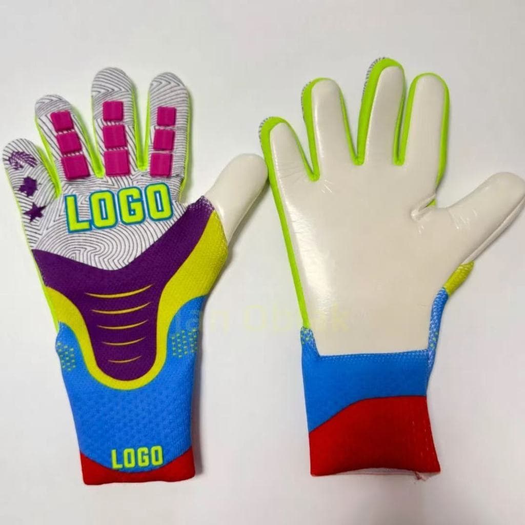 Novas luvas de goleiro de látex futebol goleiro treinamento competição antiderrapante resistente ao desgaste dedo guarda