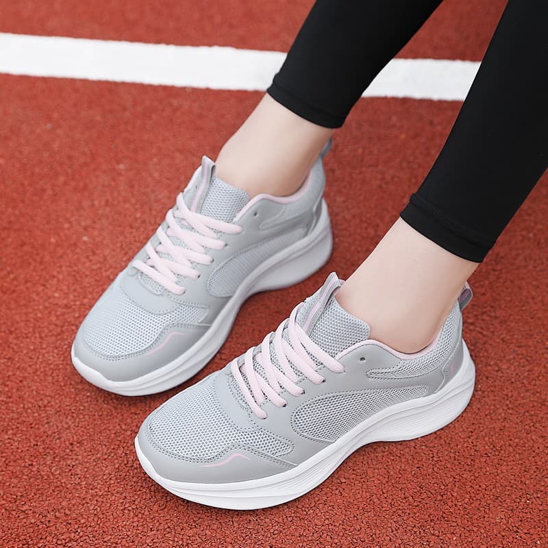 Beamon sapatos femininos sapatos esportivos outono malha respirável leve sola macia Casual tênis de corrida feminino úni
