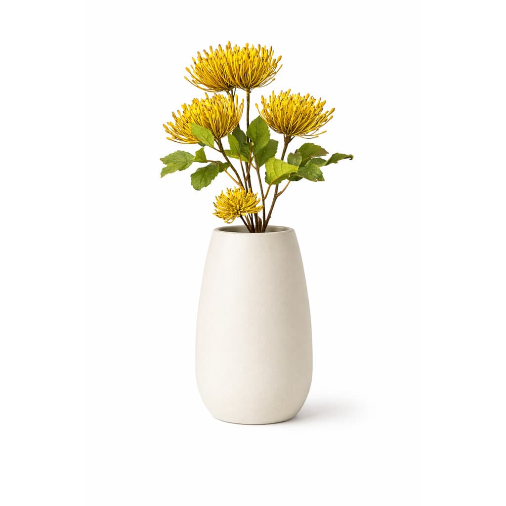 Haste de Flor na cor Amarela Artificial Decorativa 78cm