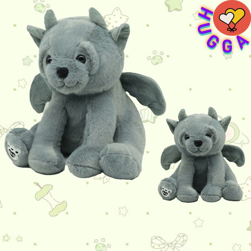 HUGGA Estátua De Pedra Bordada Fantasma Brinquedo De Pelúcia Macio Urso Pardo Boneca Animal Travesseiro Namorada Estudan