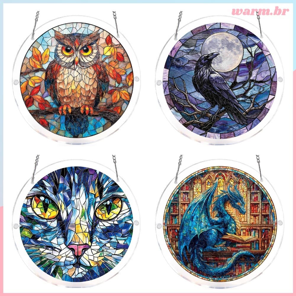 Kit De Quebra-Cabeça De Decoração Acrílica Espectro DIY Janela Pendurado Núcleo Keyword Arte Para Escritório Doméstico D