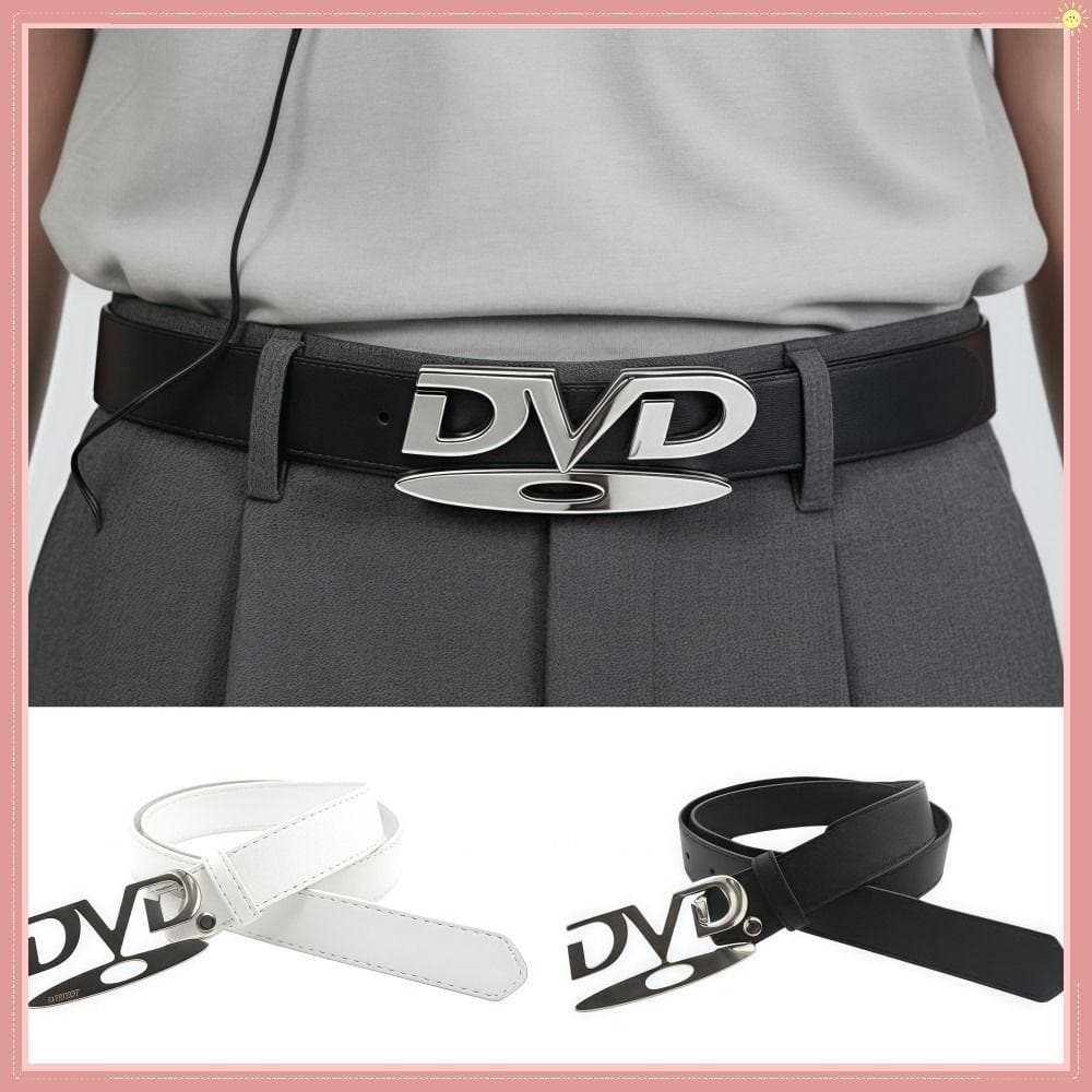 Cinto Com Fivela Inglesa , Feminino DVD De Design Nostálgico De Nicho Casual Sense
