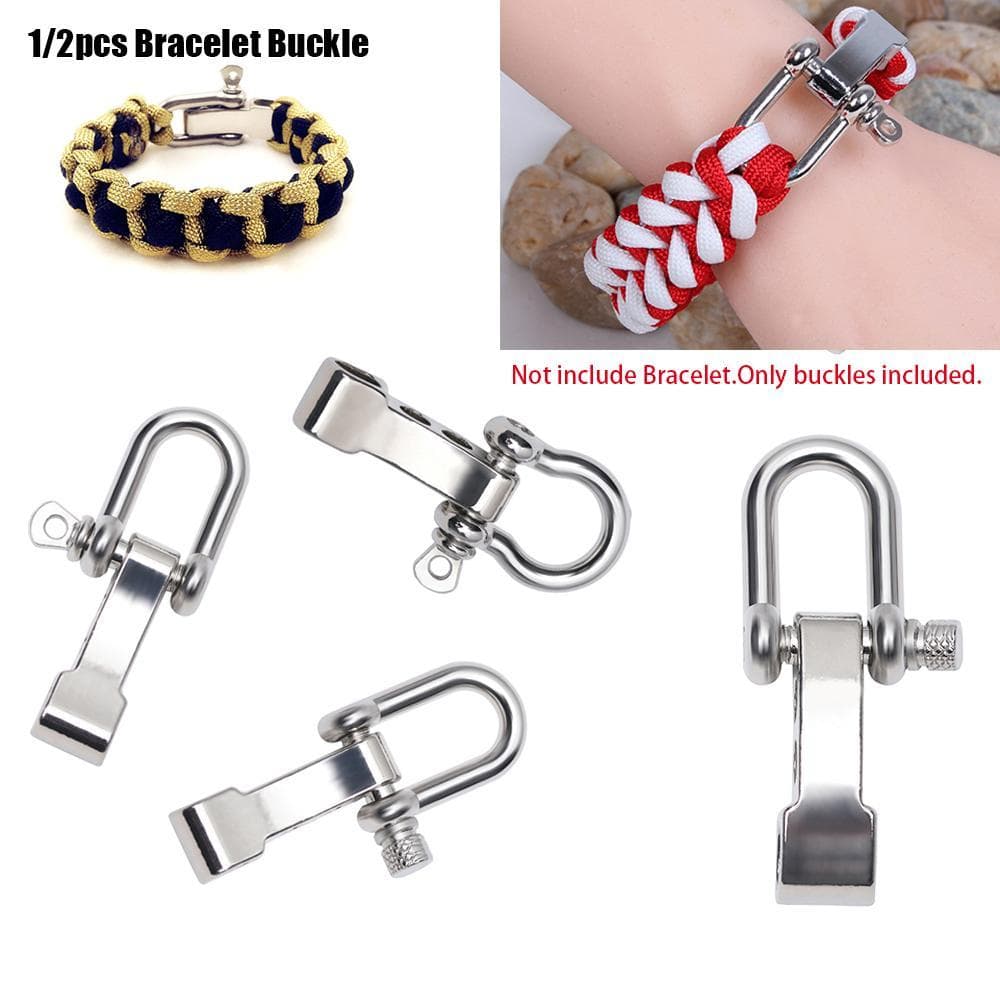 CHLIZ 1/2 Peças Pulseiras Paracord Acessórios Cores Prateadas Liga De Zinco Parafuso De Âncora Pino Corda Paracords