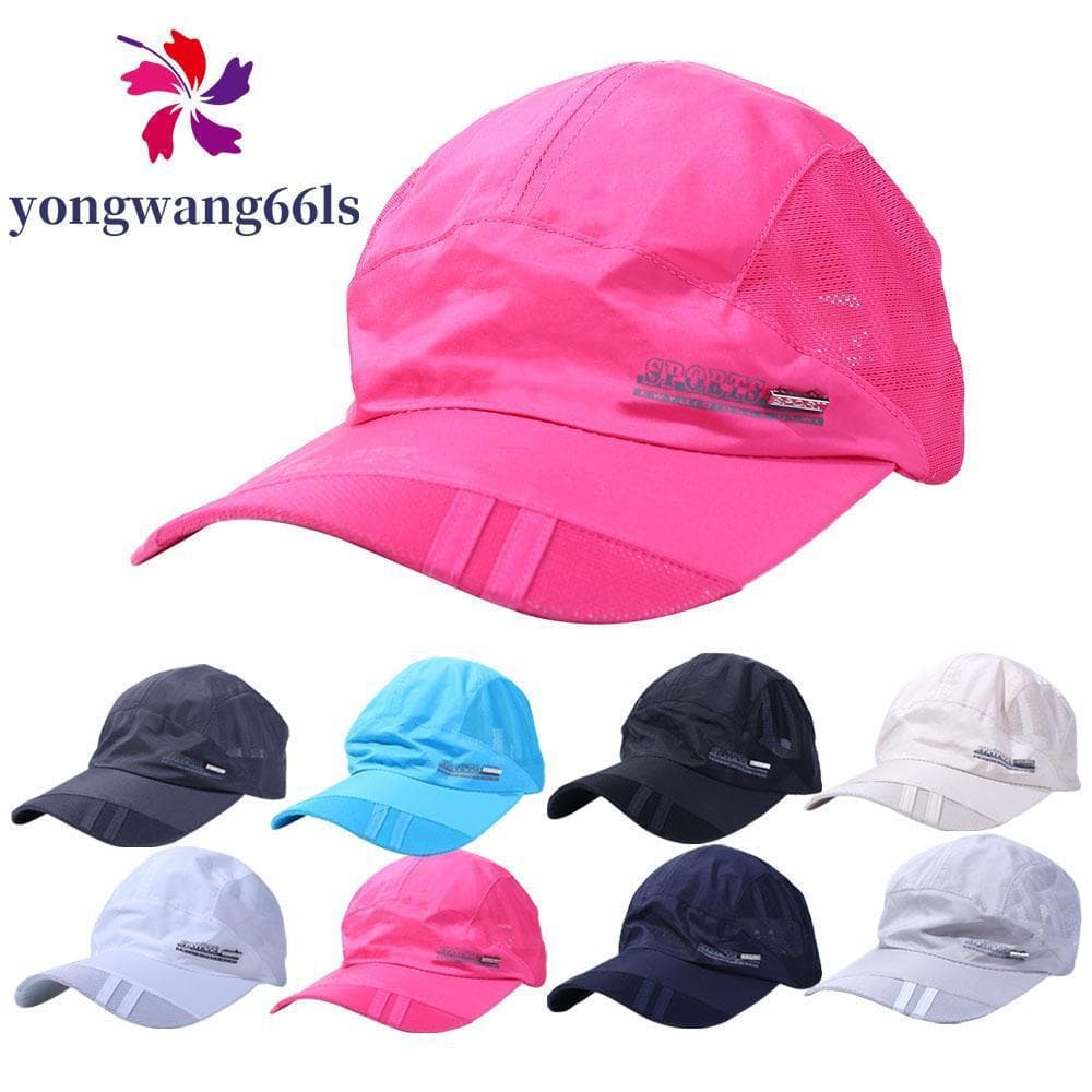 YONGWANG Boné De Malha De Secagem Rápida Proteção Solar Casual Chapéu De Sol Golf Ajustável Respirável Verão Beisebol