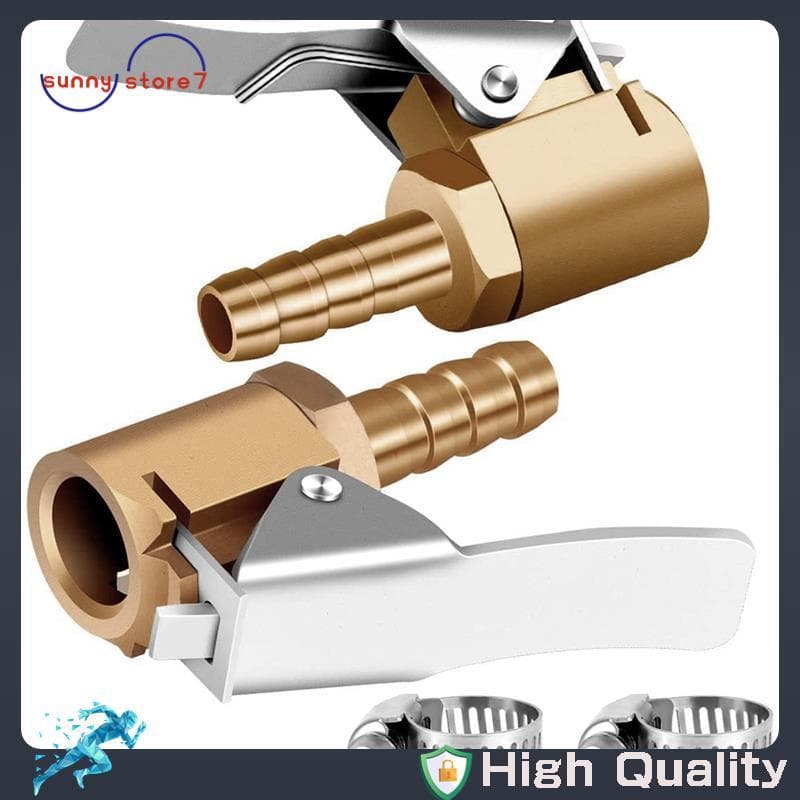 [Best S] 1/4 Polegada De Bronze Pneu Inflator Bloqueio No Mandril De Ar , Compressor Mangueira Final Para Reparação-2Pac