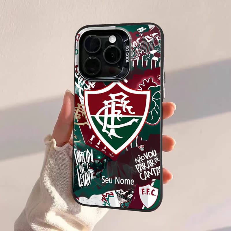 Capinha de personalizada Fluminense para iPhone 11 normal 13 x xr xs max 12 14 15 16 pro max 16Plus capinha anti impacto