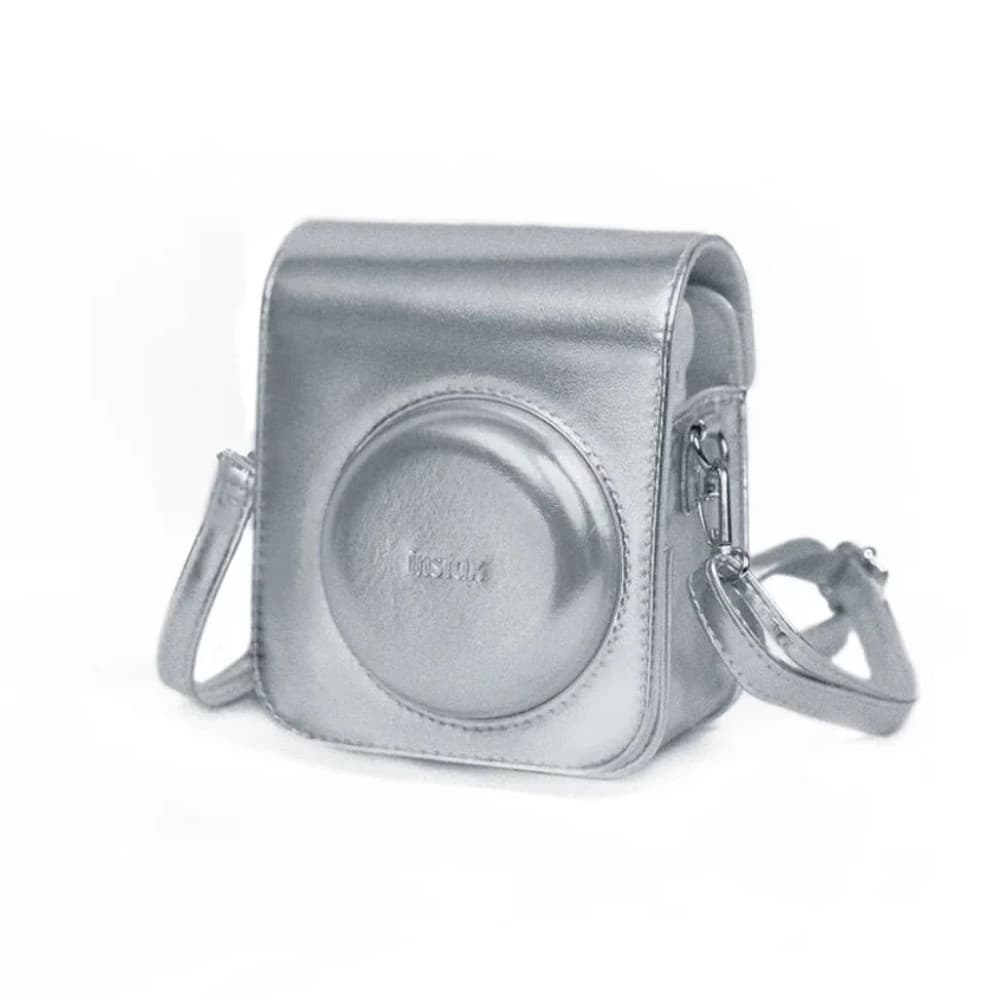 Bolsa Estojo Camera Instax Mini 12 Original Prata Metálico