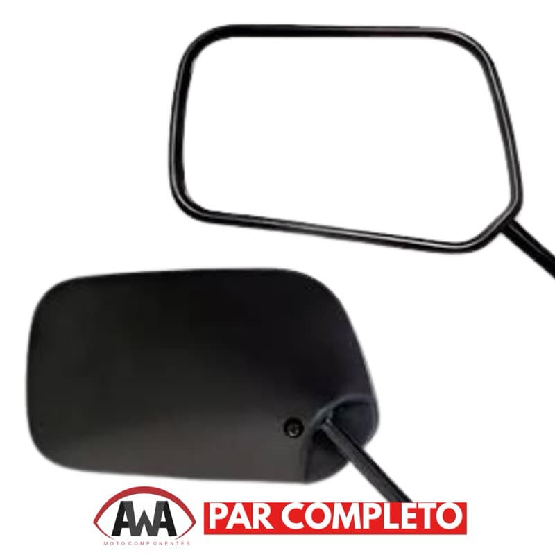 Retrovisor Moto Honda Titan 150 2009 a 2013 Par Original AWA Preto Reforçado Alta Qualidade