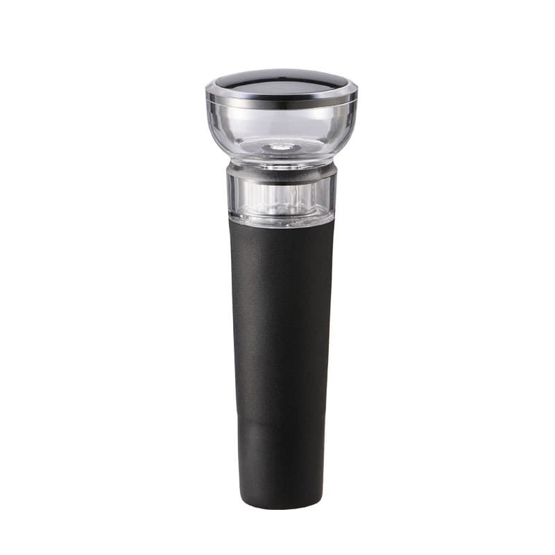 Tampa a Vacuo Rolha Vinho Acessorio Home&Co Plástico 9x3x3cm Preto