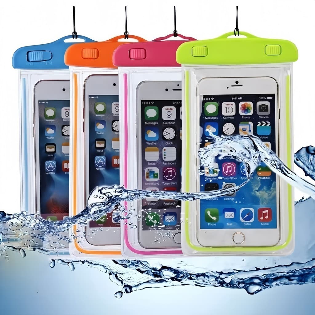 Capinha protetora Prova Dágua Celular Universal Impermeável Piscina Estanque