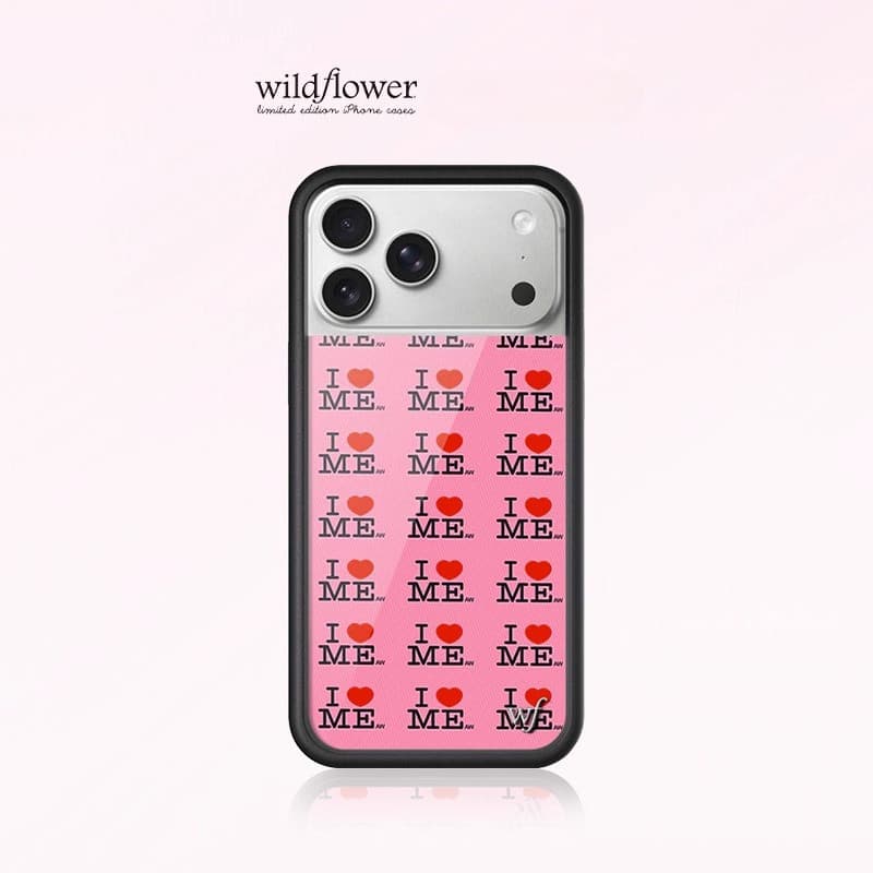 Wildflower I Heart Me Capa De Telefone De Luxo Para IPhone17Air 17 16 15 14 13 12 ProMax Plus Soft Side Silicone Anti Dr