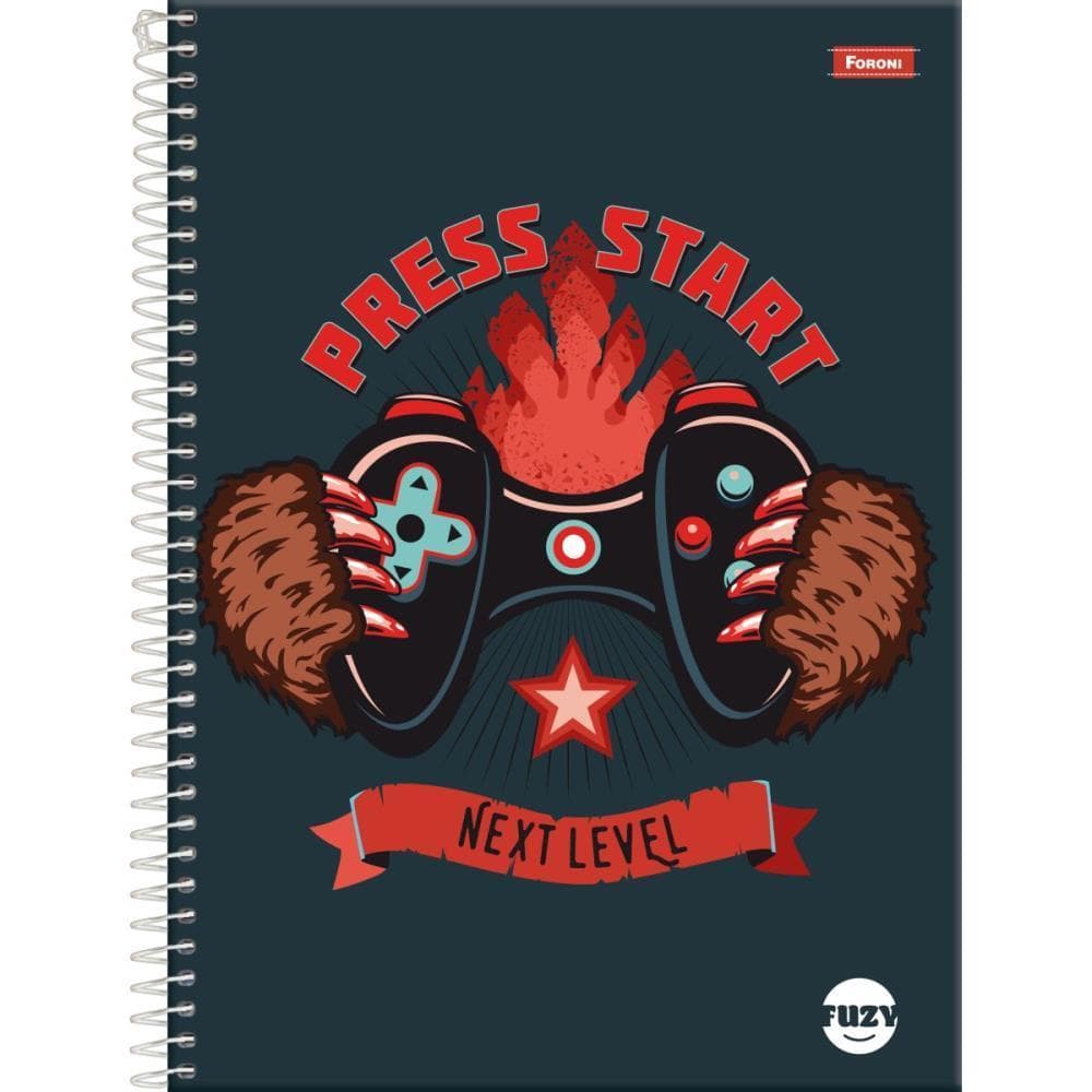 Caderno 10X1 Capa Dura FUZY 160FLS. PCT.C/04