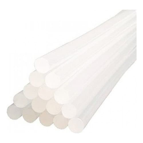 Bastão De Cola Quente Tubo Fino 7mm Transparente 10 Bastoes