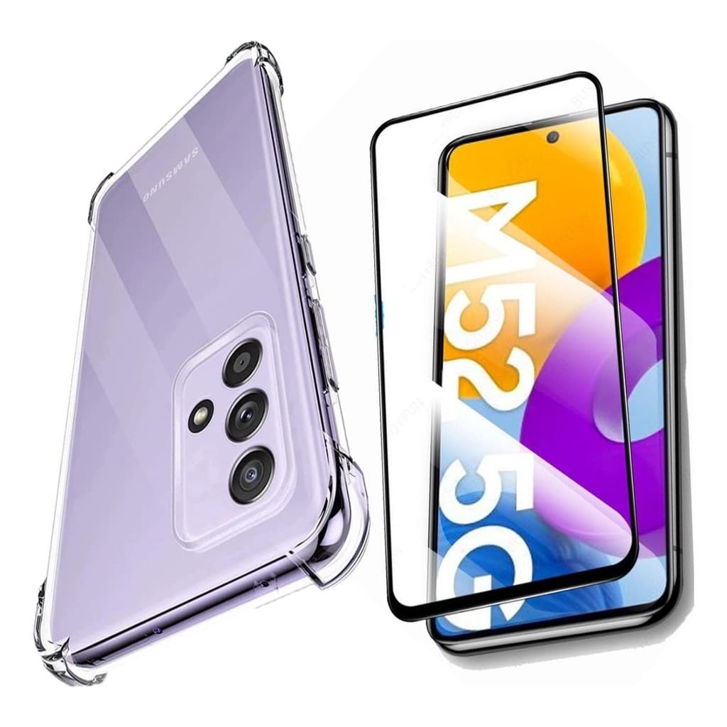 Capa Case Capinha Anti Impacto Para Galaxy M52 + Película 3D Vidro Temperado