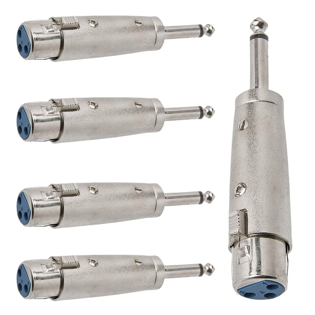 Adaptador Xlr Fêmea  P10 Mono Metal Storm 05 Unidades