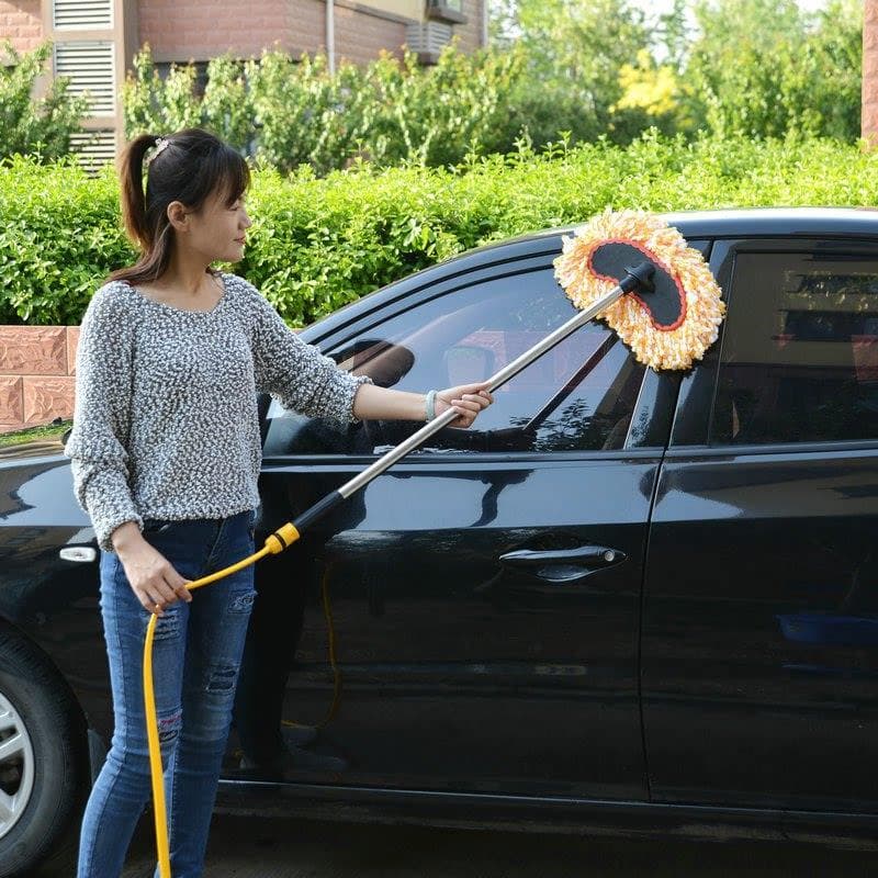 Japão preferido dedicado lavagem de água esfregão de carro doméstico fio de algodão escova macia não machuca o carro esc