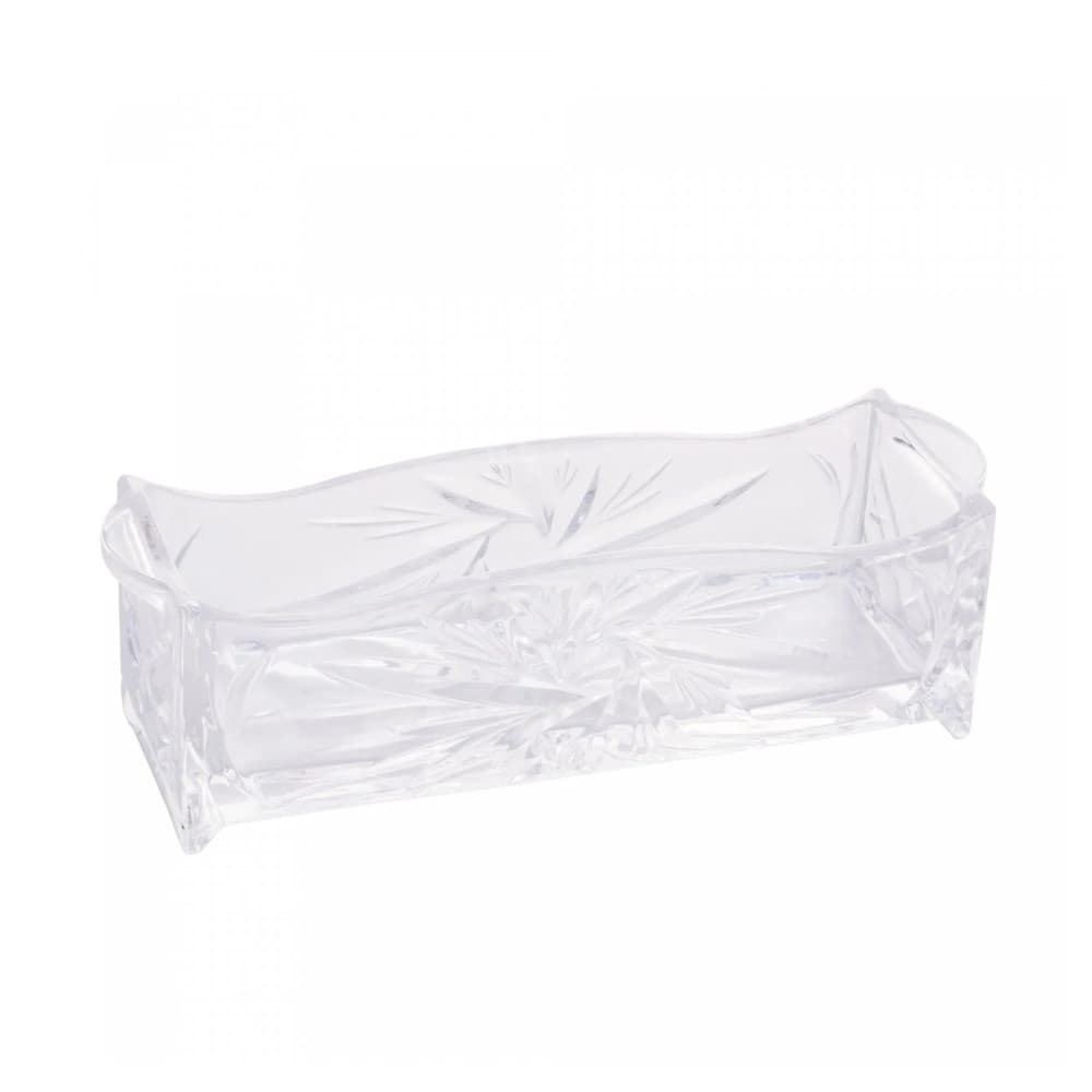 Porta Talher de Cristal Prima 27cm x 8cm x 9cm - Lyor
