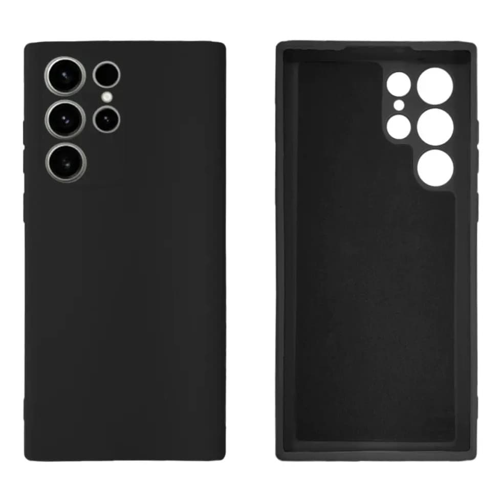 Capa Capinha Silicone Aveludada Para Galaxy S22 Ultra Cor Preto