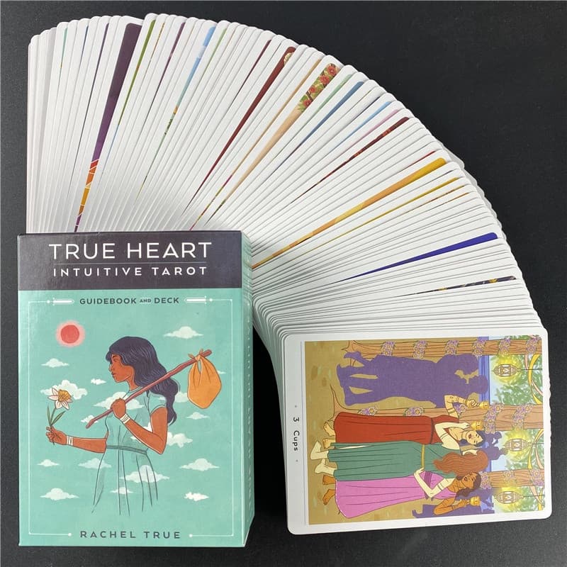Tarot True Intuition 2022 Nova Edição, adequado para iniciantes, vem com um guia, cartas requintadas e instruções 1QLX.