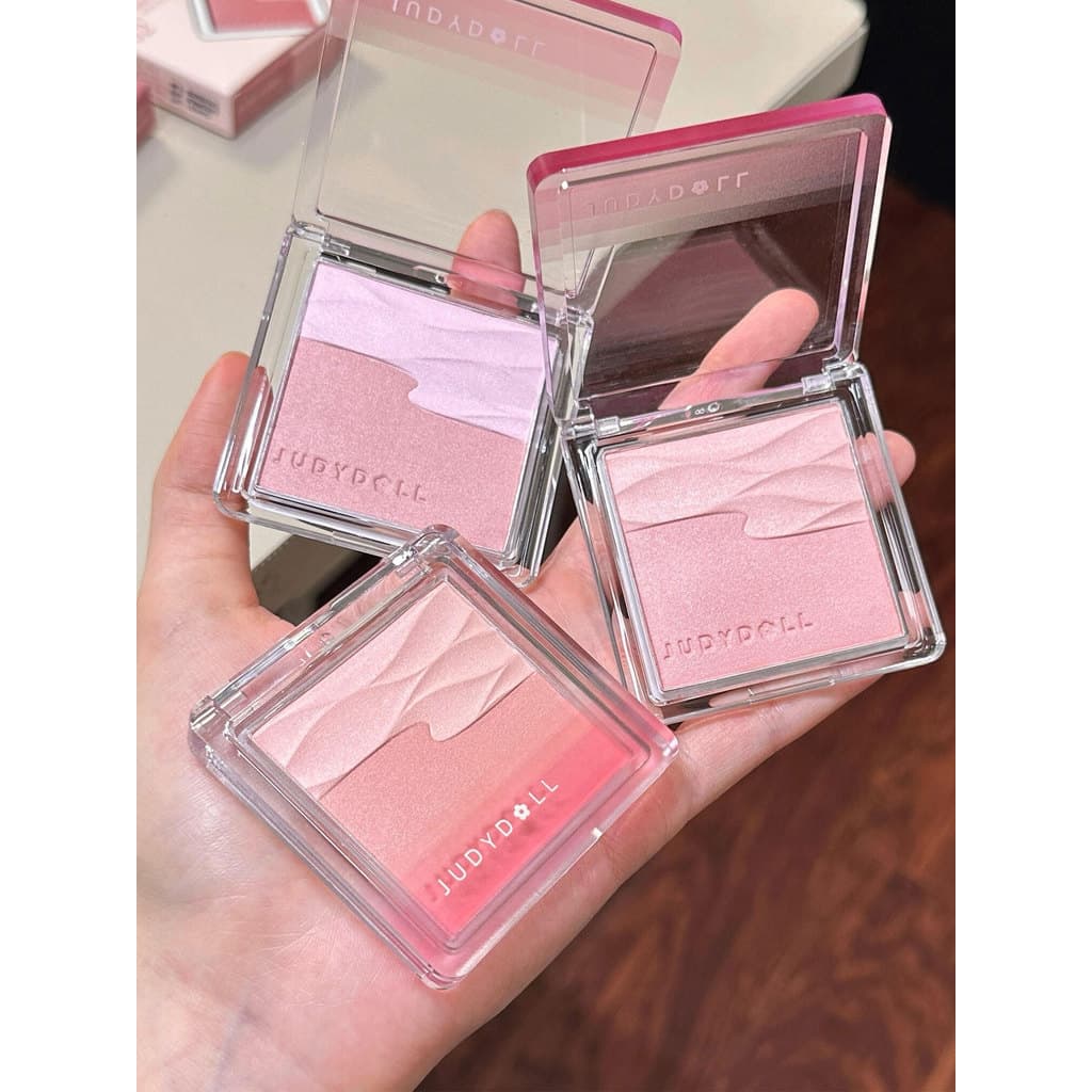 Judydoll Judydoll Satin Blush Palette Duas Cores Sol Vermelho Paleta Expandida Cor Encolher 2025 Novo Estilo Sol Vermelh