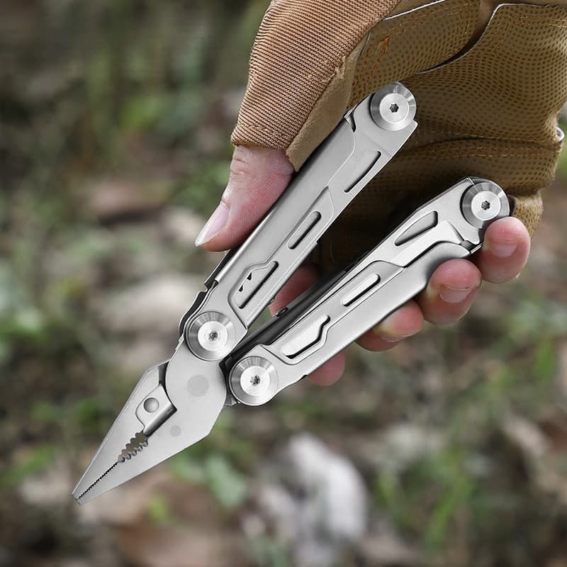 [Estoque Pronto] Alicate De Ferramenta Multifuncional Profissional 14 Em 1 Cnc Precision Chong Aço Inoxidável Acampament