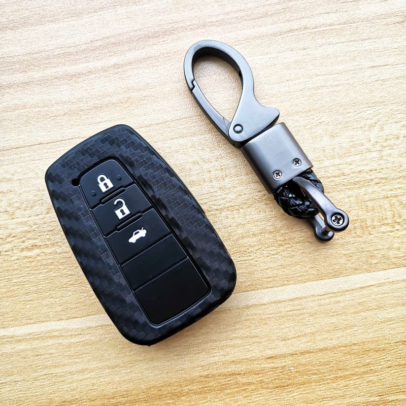 Adequado para Toyota Camry Prado Gaming Zere Lingrong liberação prós Corolla Silicone caso chave do carro fivela