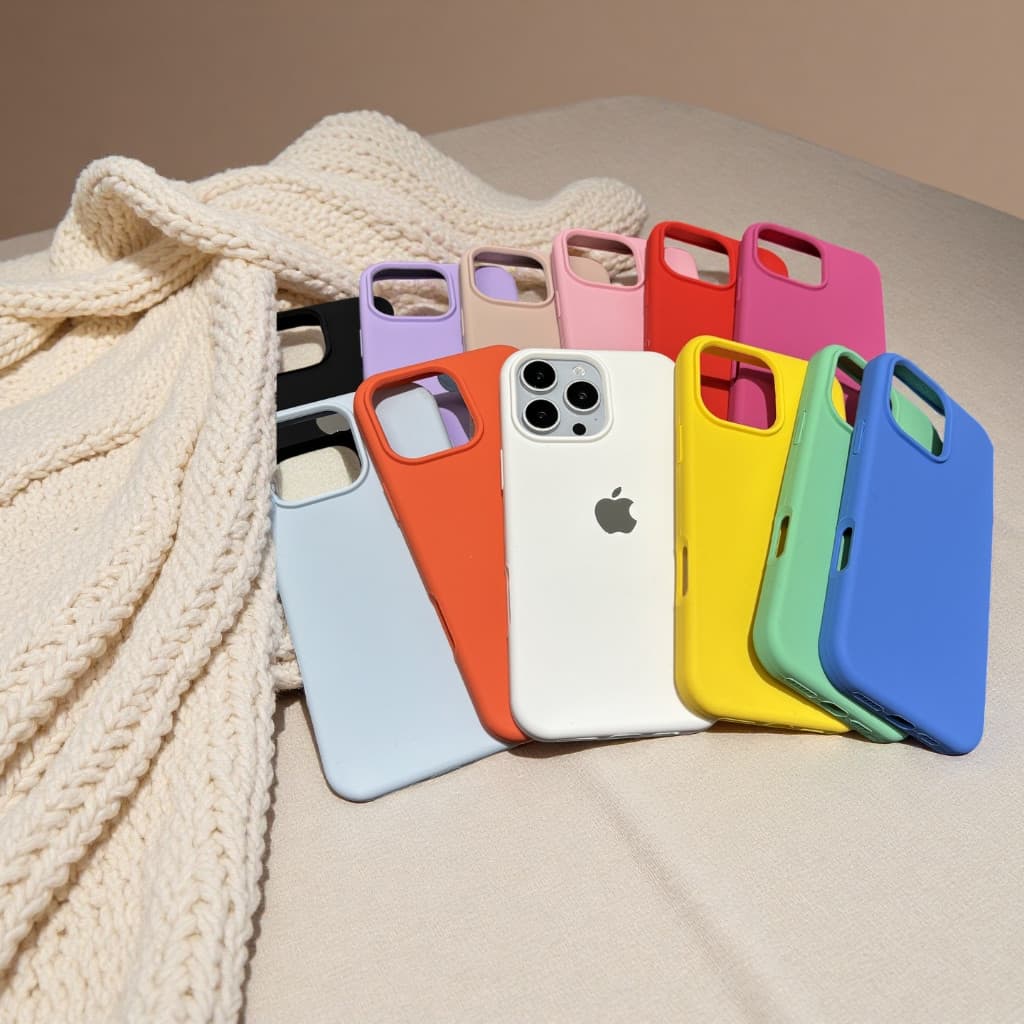 Capa de silicone Aveludada para iphone