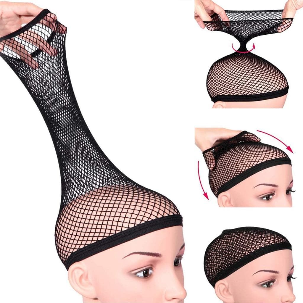 Tampas para Peruca Dreamlover para Manter a Peruca no Lugar, Rede para Cabelo, Tampas Pretas Mulheres, 2 Peças