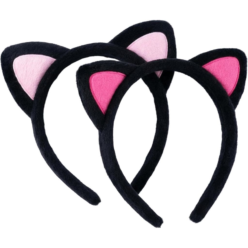 Tiara de Orelhas de Gato, Pacote com 2, Tiara Macia e Fofa para Mulheres Adultas, Acessórios de Cabelo Multiuso para Maq