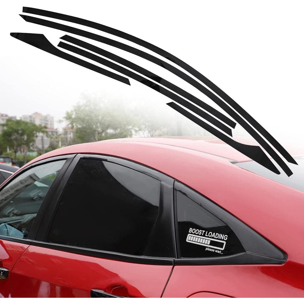 Adesivos De Vinil Para Borda De Janela De Carro , Compatíveis Com Honda 10th Civic 2016 2017 2018 2019 2020 2021 , Acess