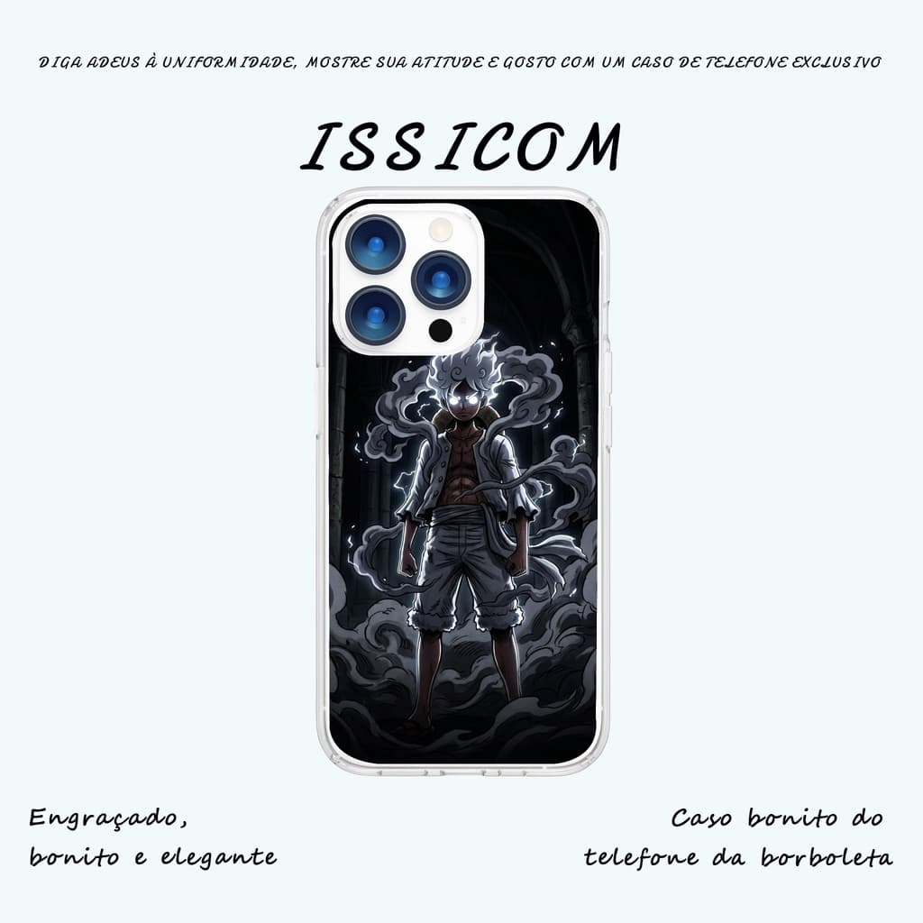 Capa de Celular One Piece Luffy Caso de telefone mulher capinha capinha iphone Pintura para iPhone XR até 17 Pro Max