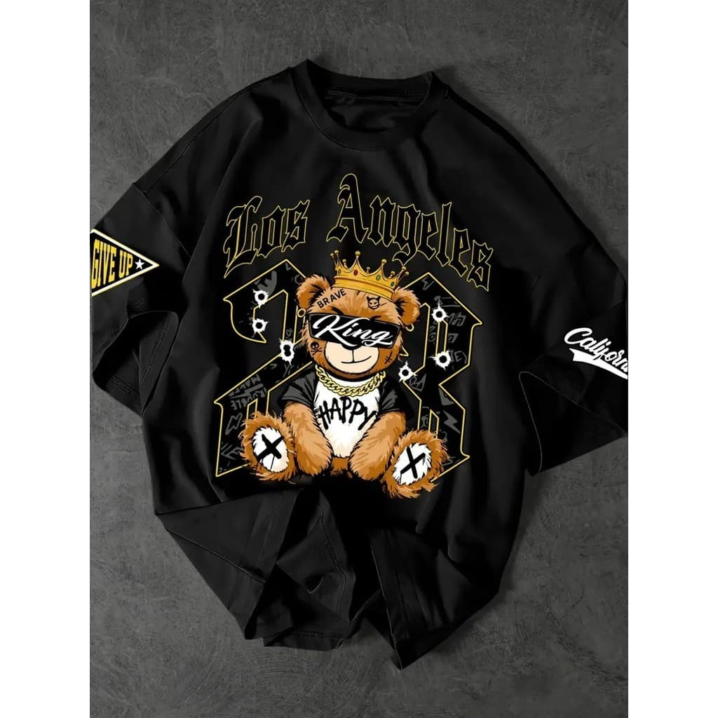 Camisa de urso  Los Angeles Lançamento 100% Algodão