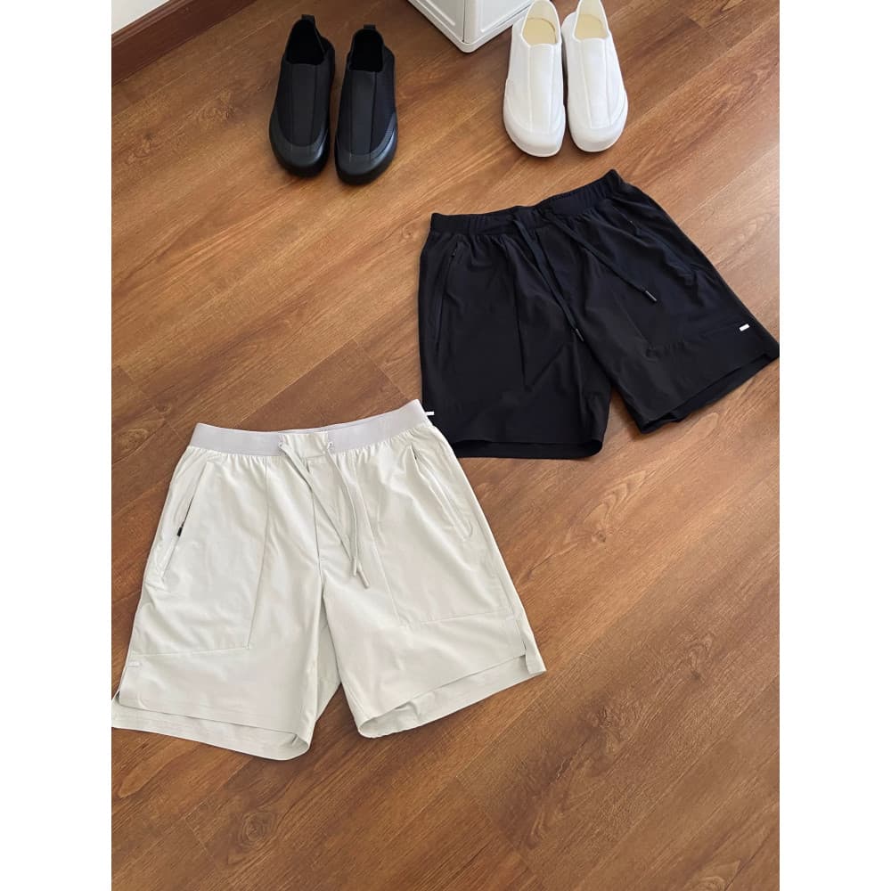 Americano verão esportes ao ar livre de secagem rápida Casual solto Shorts masculino correndo Fitness gelo seda estilo f