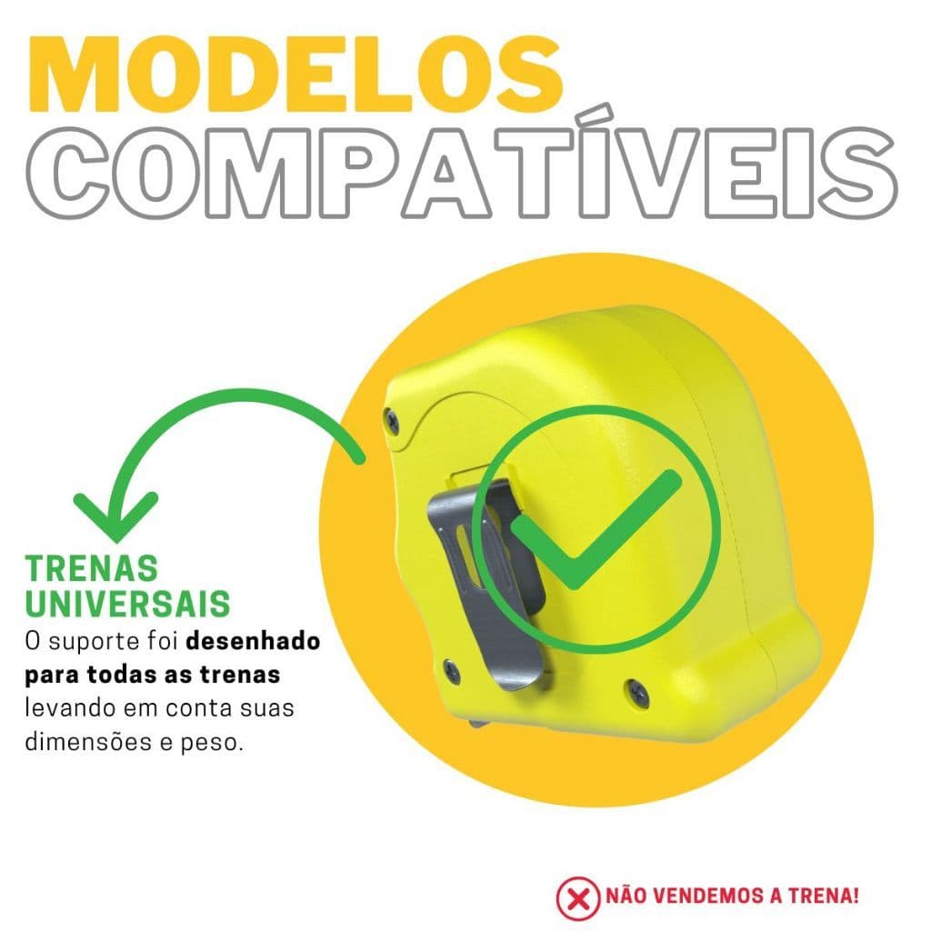 Suporte Organizador de Parede para Trena Universal Porta Trena Organizador de Ferramentas Oficina Garagem