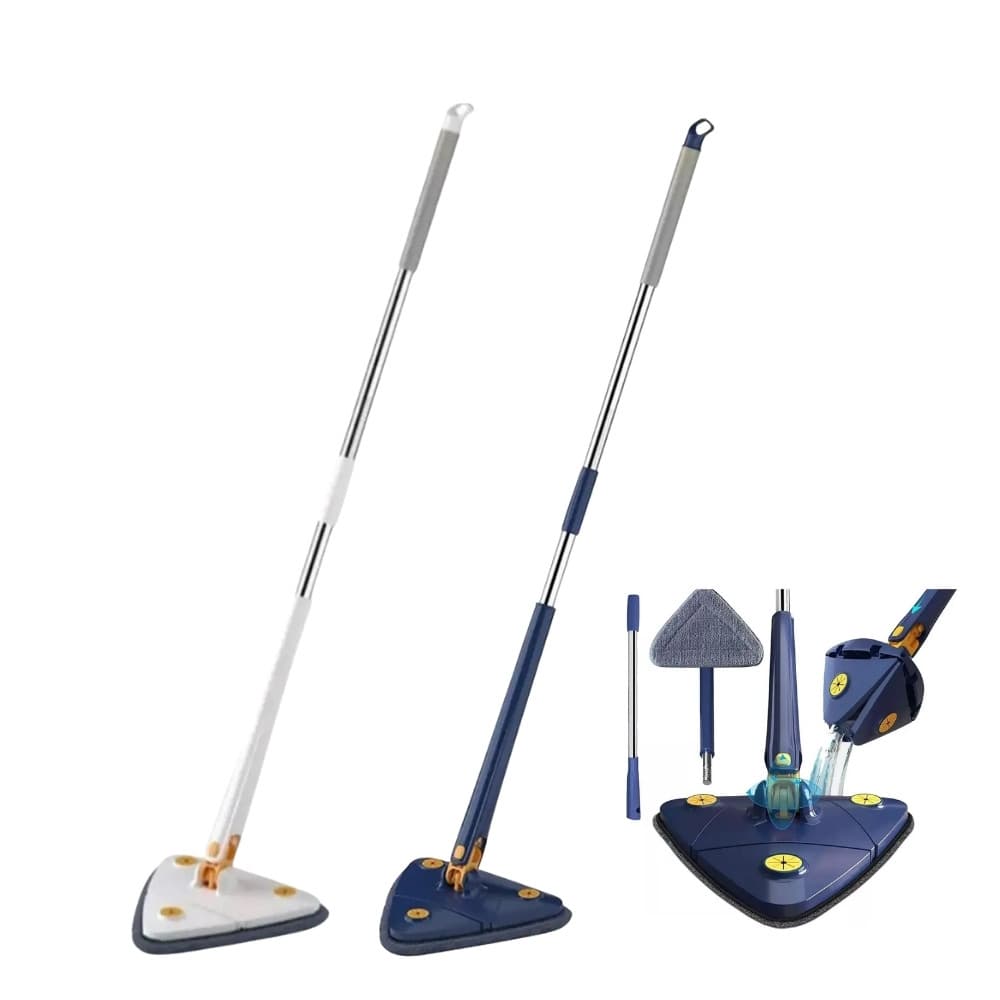 Esfregão Mop Triangular Rodo Mágico Giratório 360°